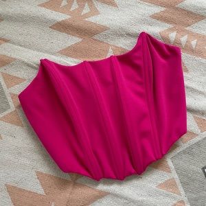 Pink corset top